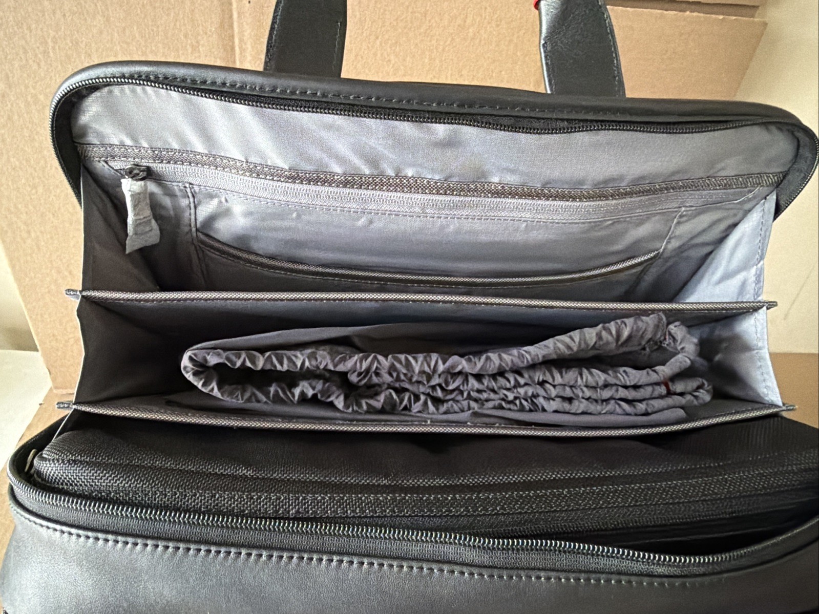 TUMI Alpha 3 Expandable Organizer Laptop Briefcase Leather 117231 1041 9603141