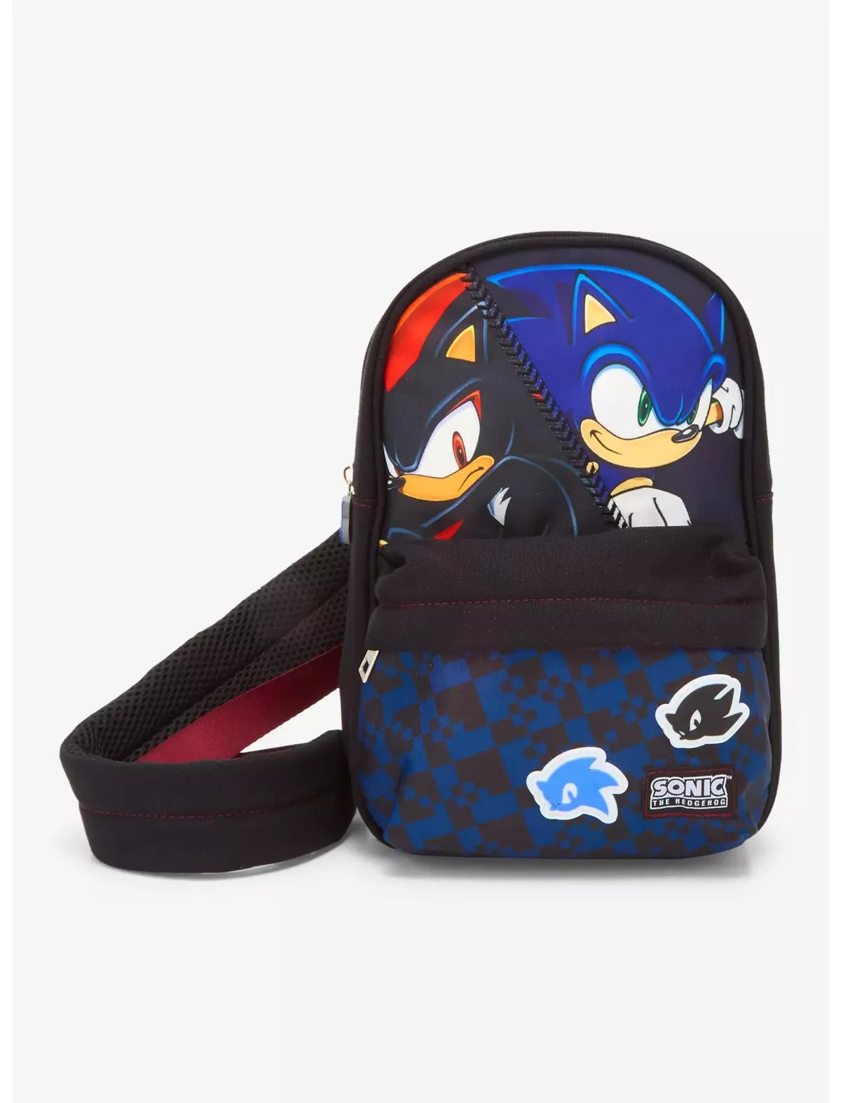 Sonic The Hedgehog Sonic & Shadow Sling Bag bonus hat