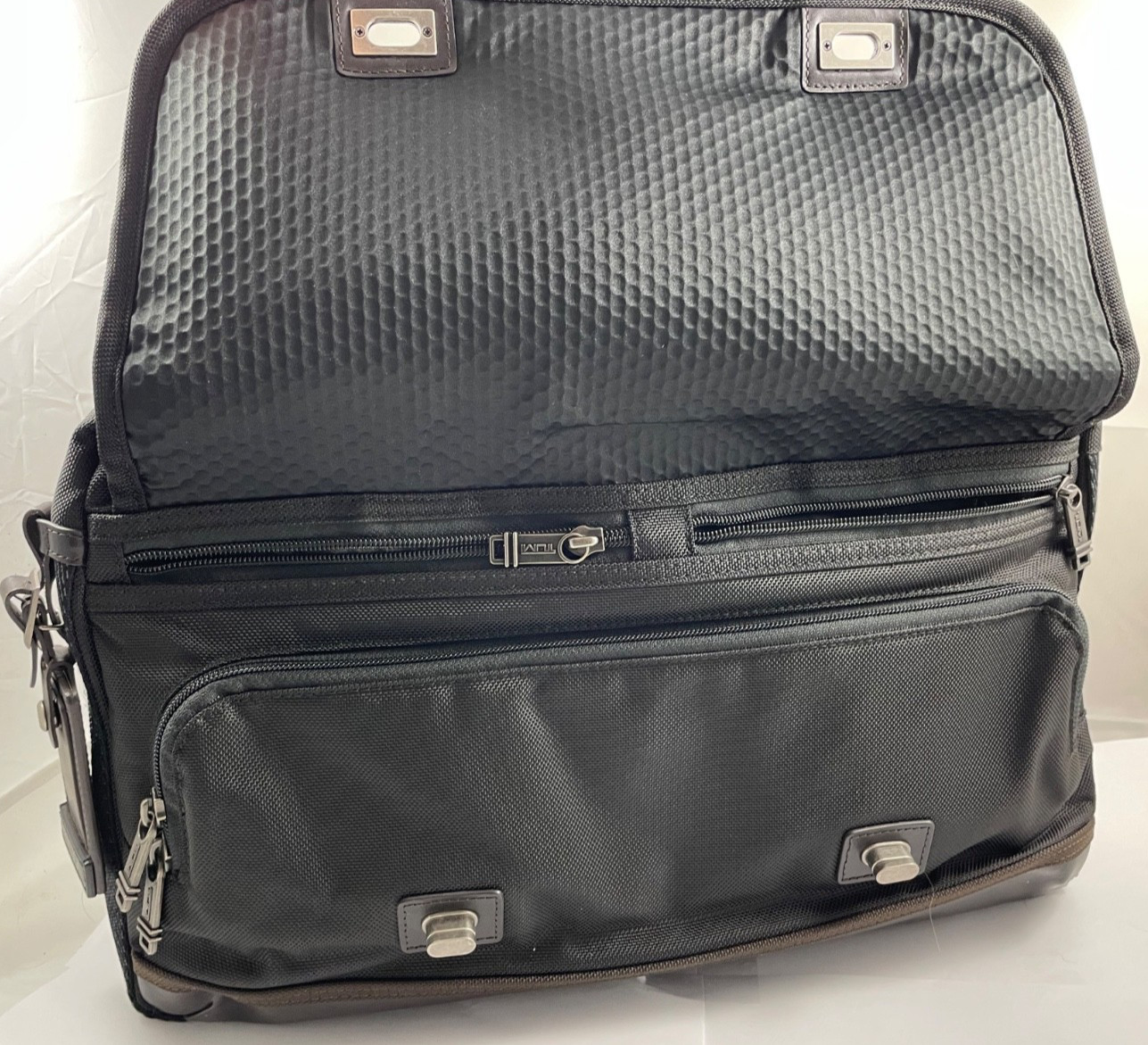 Tumi Alpha Bravo Pinckney Flap Briefcase Laptop Carry Bag Black 222634HK2 $445