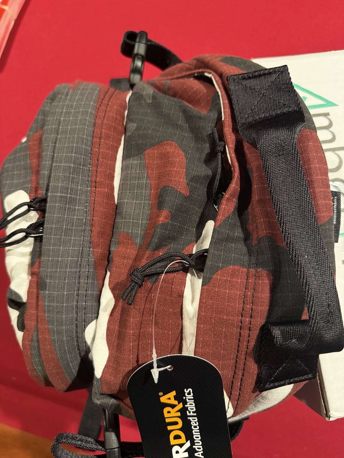 Supreme Logo Red Camo Backpack SS26 *Same Day Ship