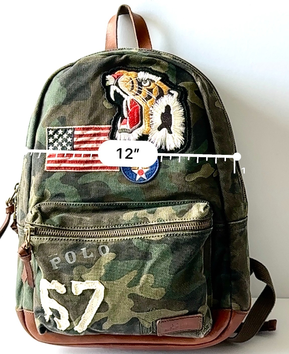 Polo Ralph Lauren Camo Tiger Patch Backpack