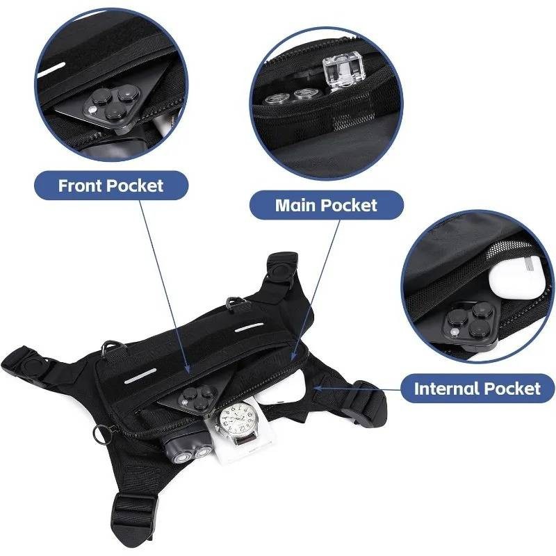 Adjustable Running Chest Bag multifunctional Tactical vest Bicycle Sports Bag