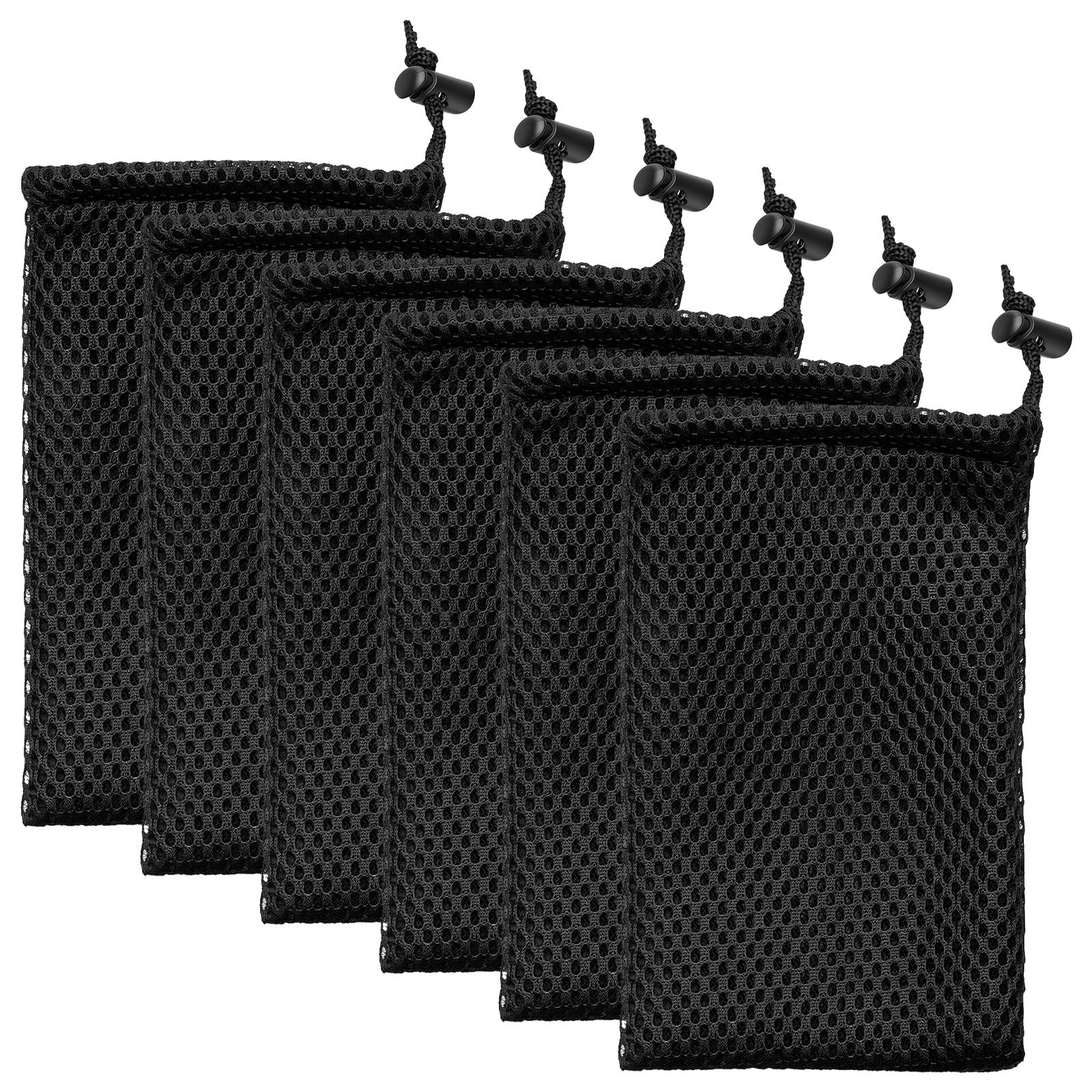 Small Cloth Bags, 5 x 3.5 Inch Nylon Mesh Small Drawstring Pouch Storage Pouc…