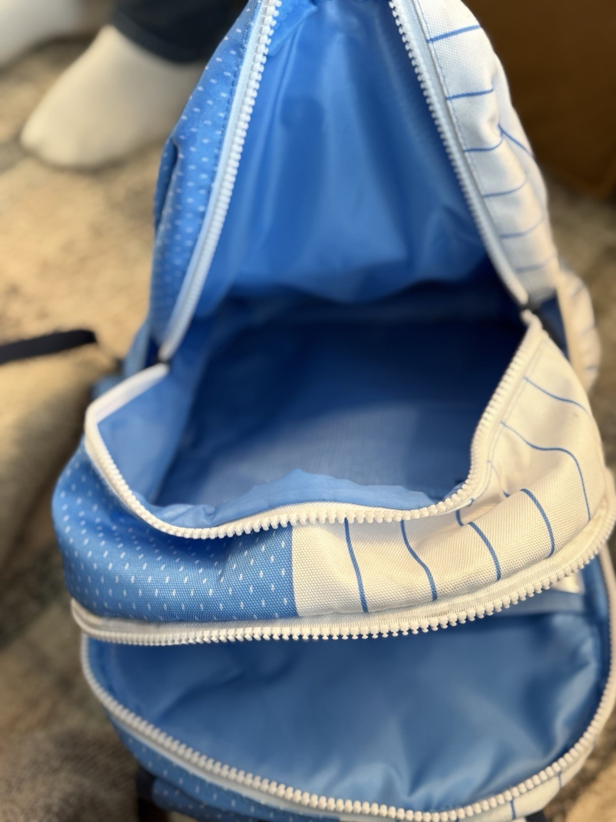 Jordan Backpack-Jordan Playoff Game White/Blue Backpack