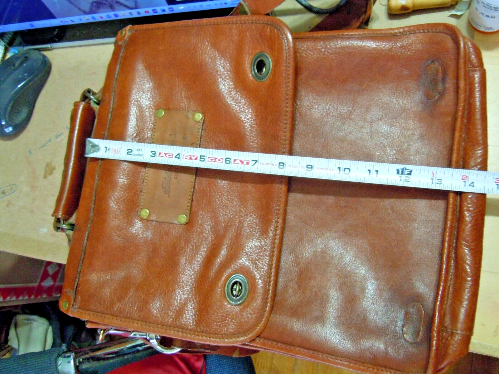 Vintage Eddie Bauer Designs by Sevestet New York All Leather Messenger