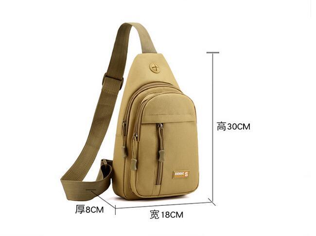 Crossbody Bag Large Capacity Front Chest Bag Tactics Pack for Man Women