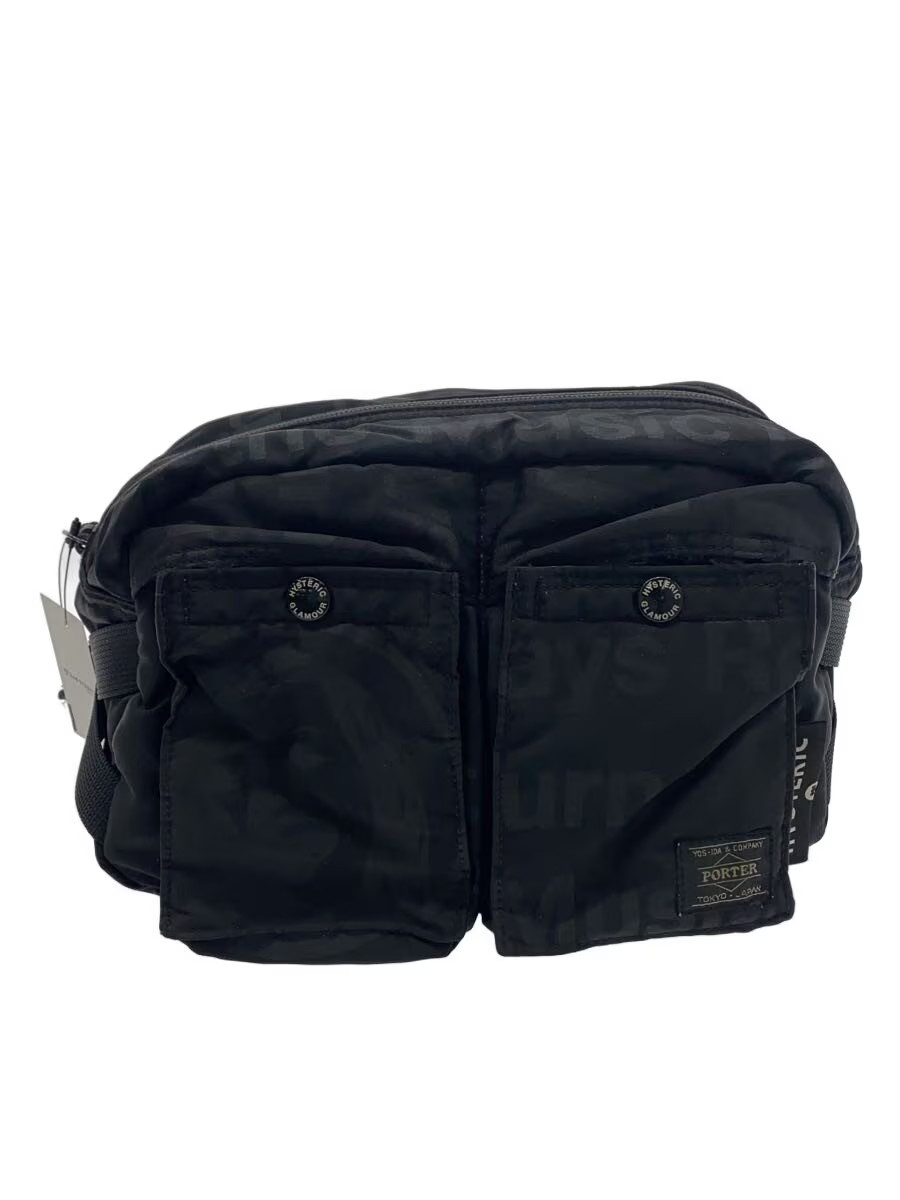 PORTER HYSTERIC GLAMOUR TANKER Waist Bag Nylon BLK Solid