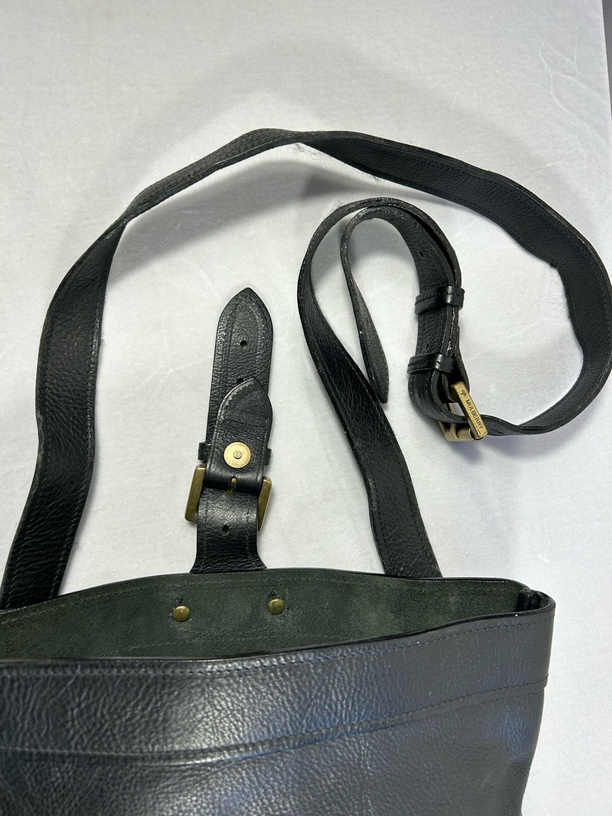 Mulberry Brynmore messenger bag in black natural leather