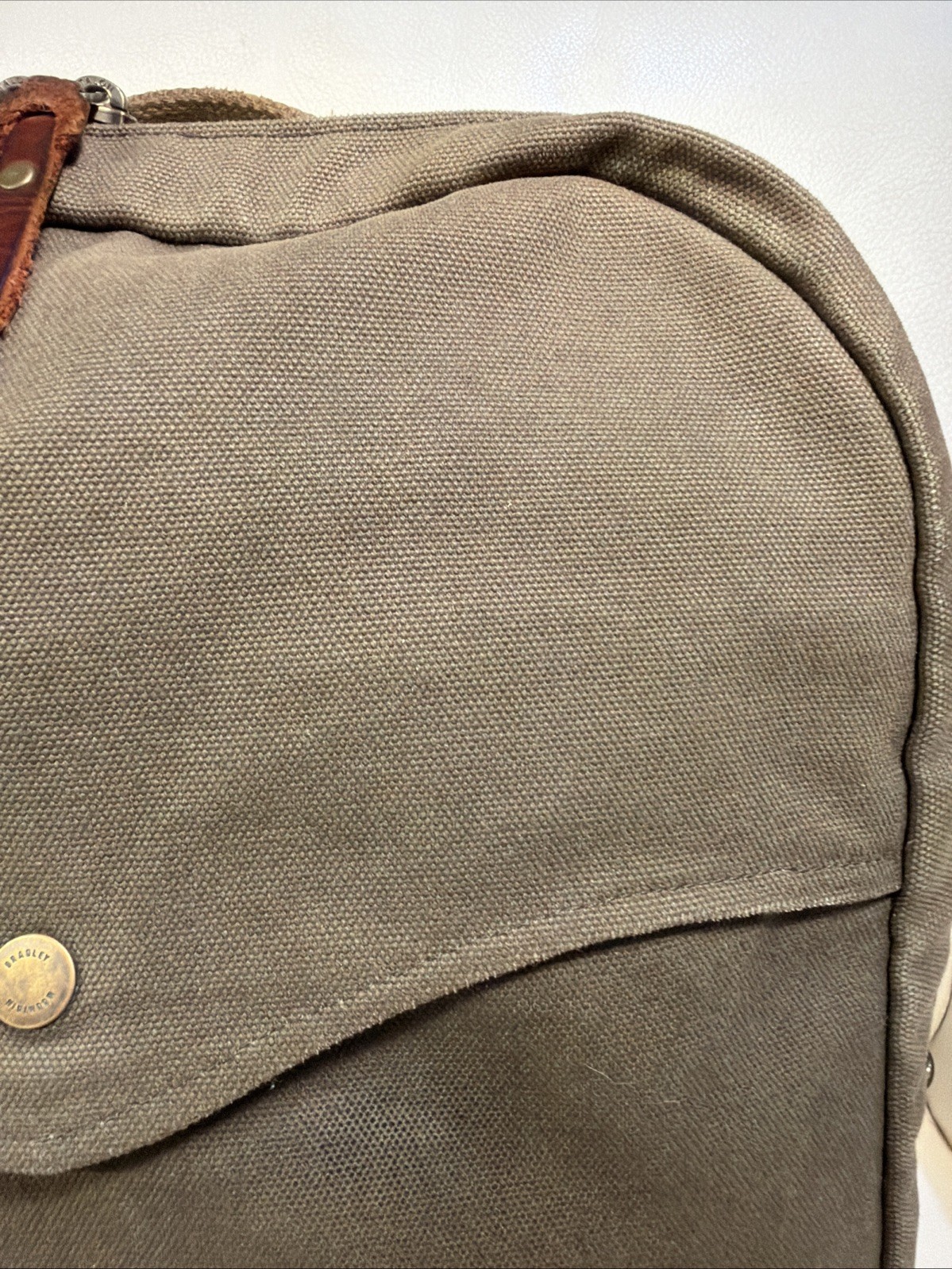 Bradley Mountain Large 17” Waxed Canvas Backpack – Field Tan – Made in the USA