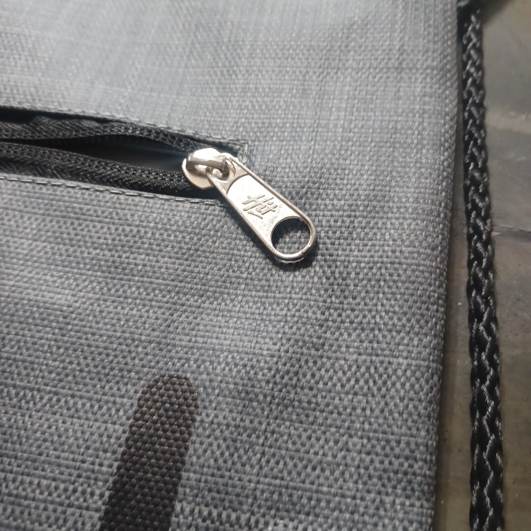 16.5 X 13″ Pull String Bag Branded Clarkston Capital String Bag Zipper On Front