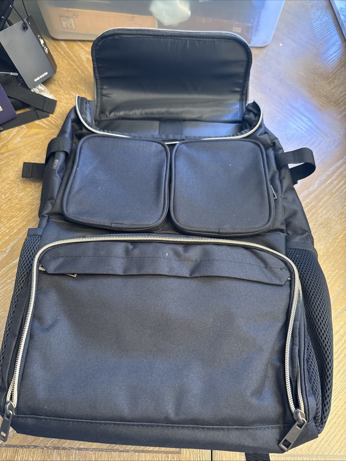 Black Multi pocket backpack