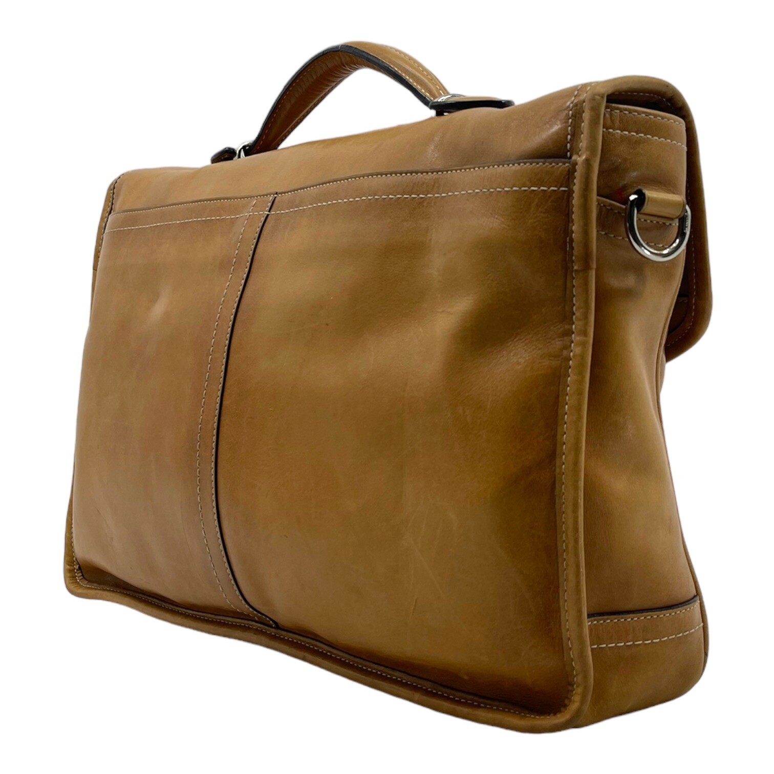 Vintage 90s Y2K COACH F70101 Large Leather Messenger Bag Briefcase Satchel EVC