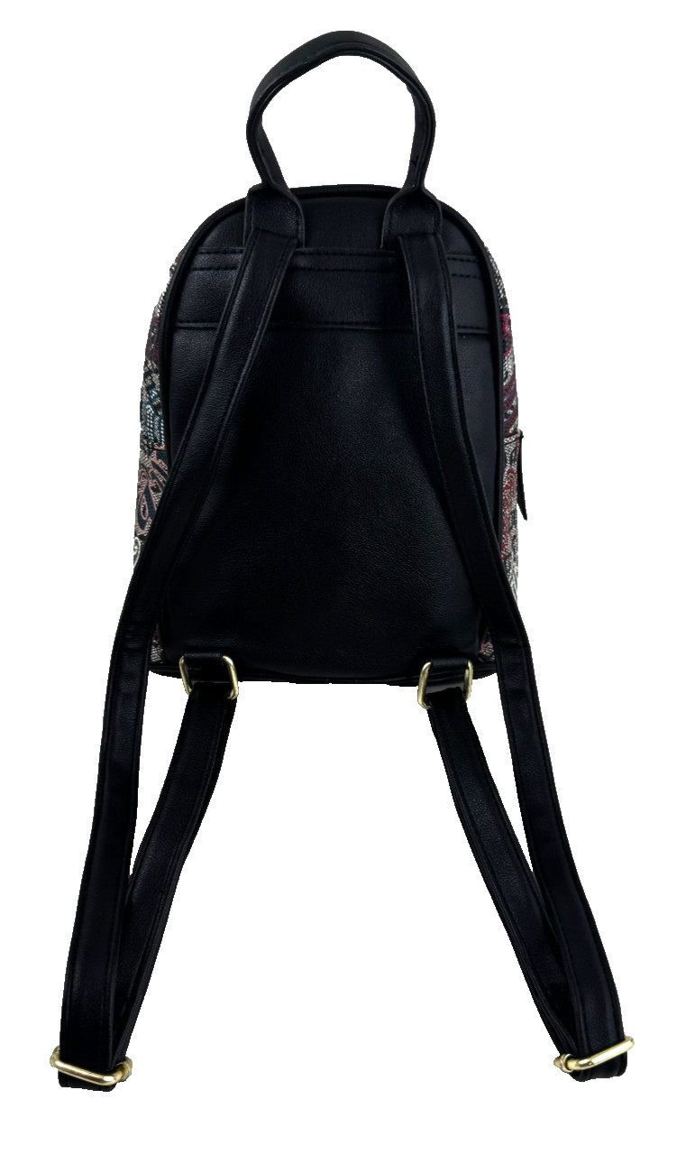 JUICY COUTURE MULTICOLOR LOGO PATTERN MINI BACKPACK HANDY FUNCTIONAL GOOD