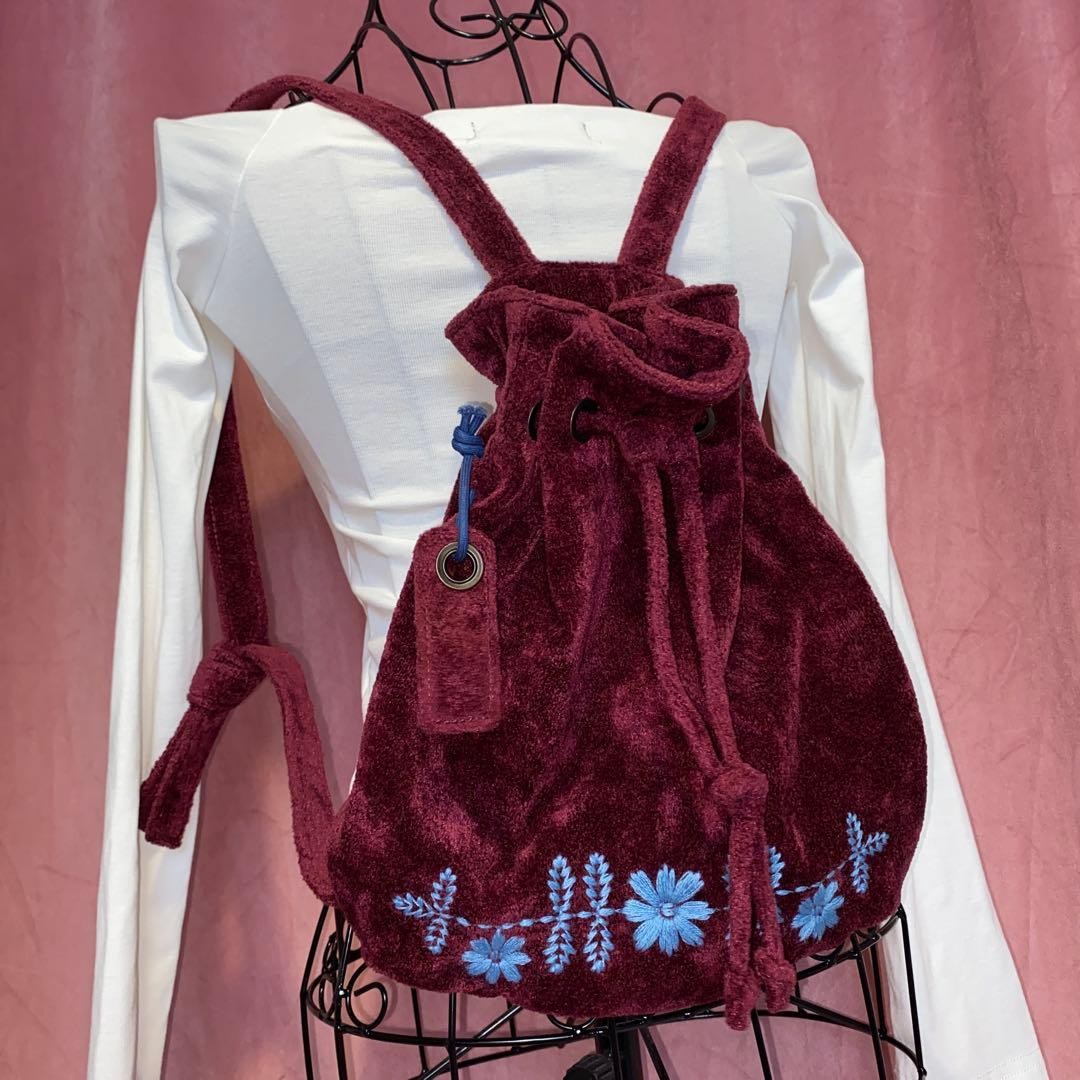 Vivayou Y2K Embroider Velour Fanny P Style