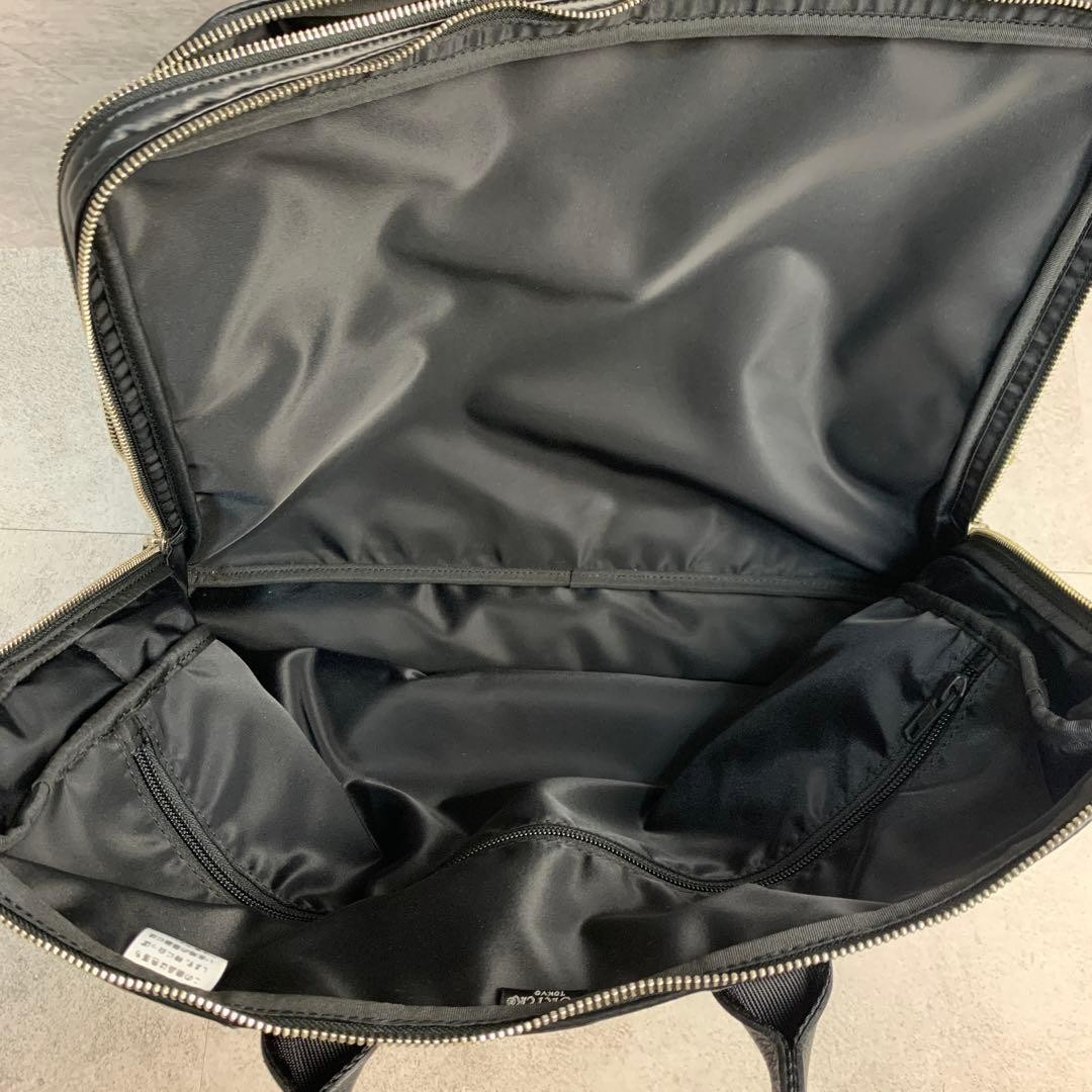 PORTER REAL 2WAY Briefcase Shoulder Bag PVC Black 42cm Japan