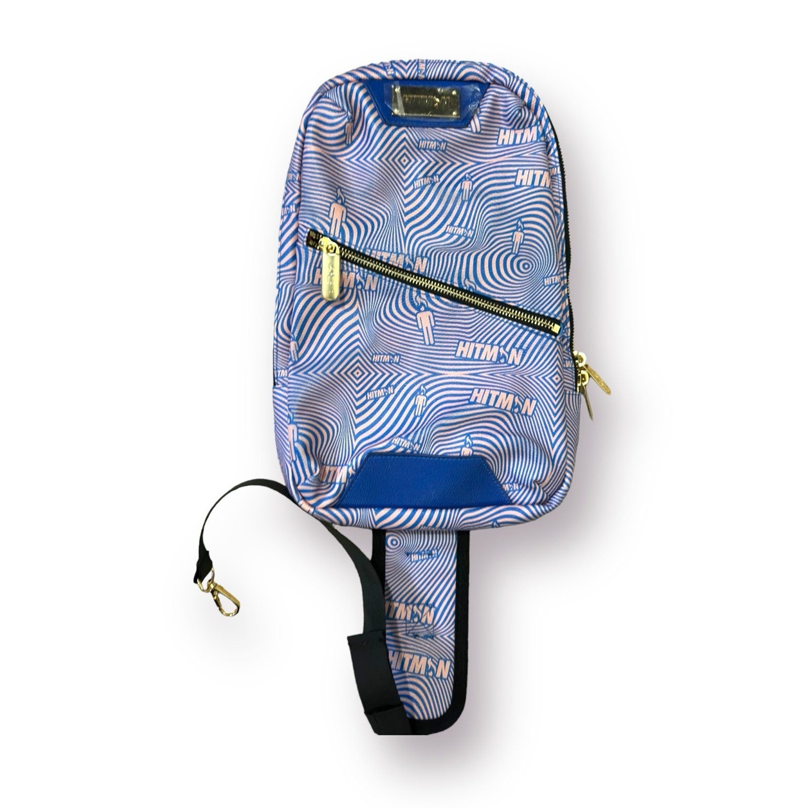 Hitman Money Counter – Pink and Blue Ripple Crossbody Sling