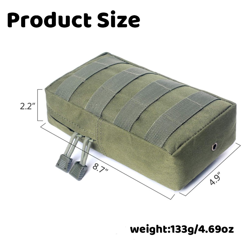 Tactical Compact Water-Resistant Pack Molle EDC Organizer Pouch Small Waist Bag