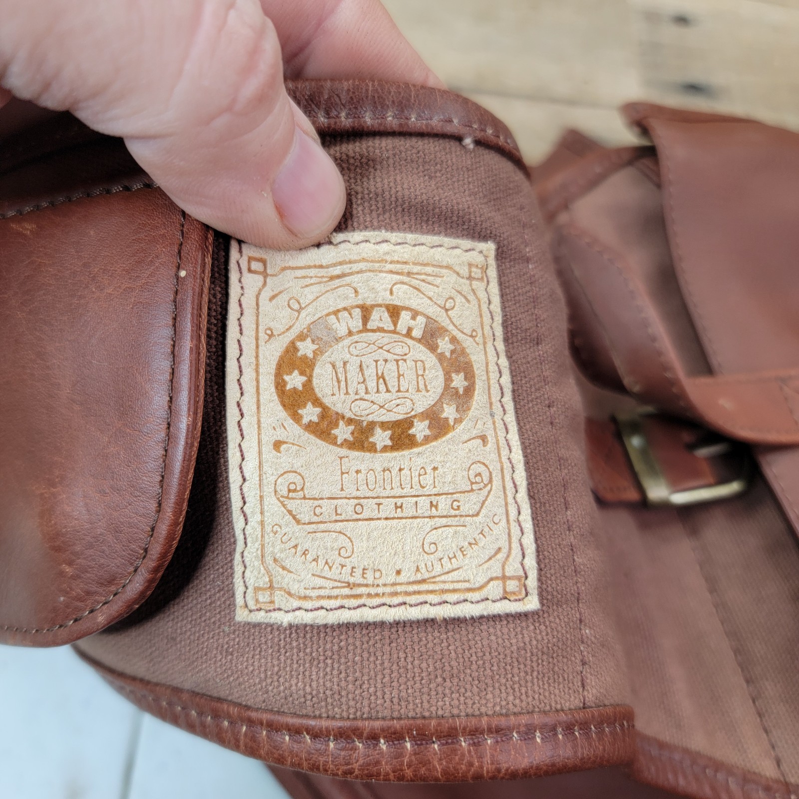 Scully Mens Wah Maker Classic Saddle Bag Brown Western Horse Tack