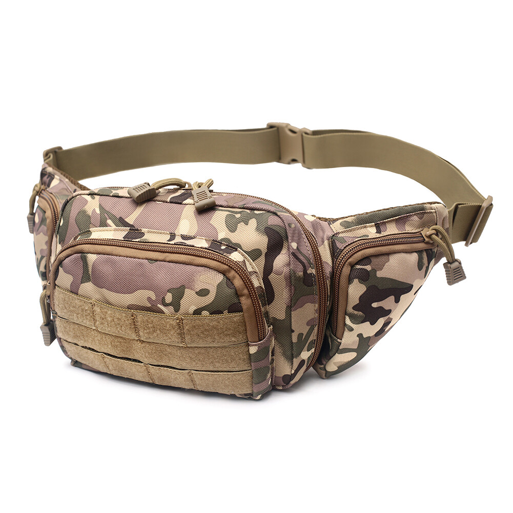 Tactical Fanny Pack Portable Military Waist Bag for Hiking Running Dog Walking