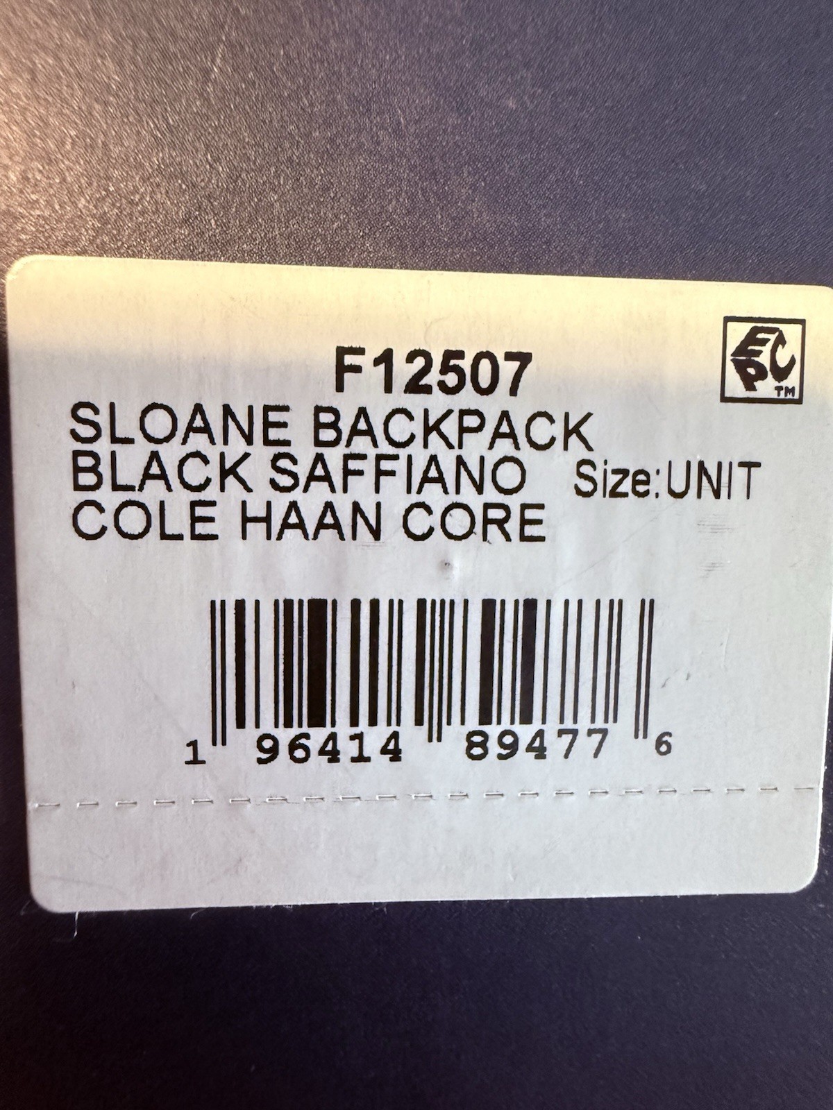 Cole Haan Men’S Sloane Backpack, Black Saffiano