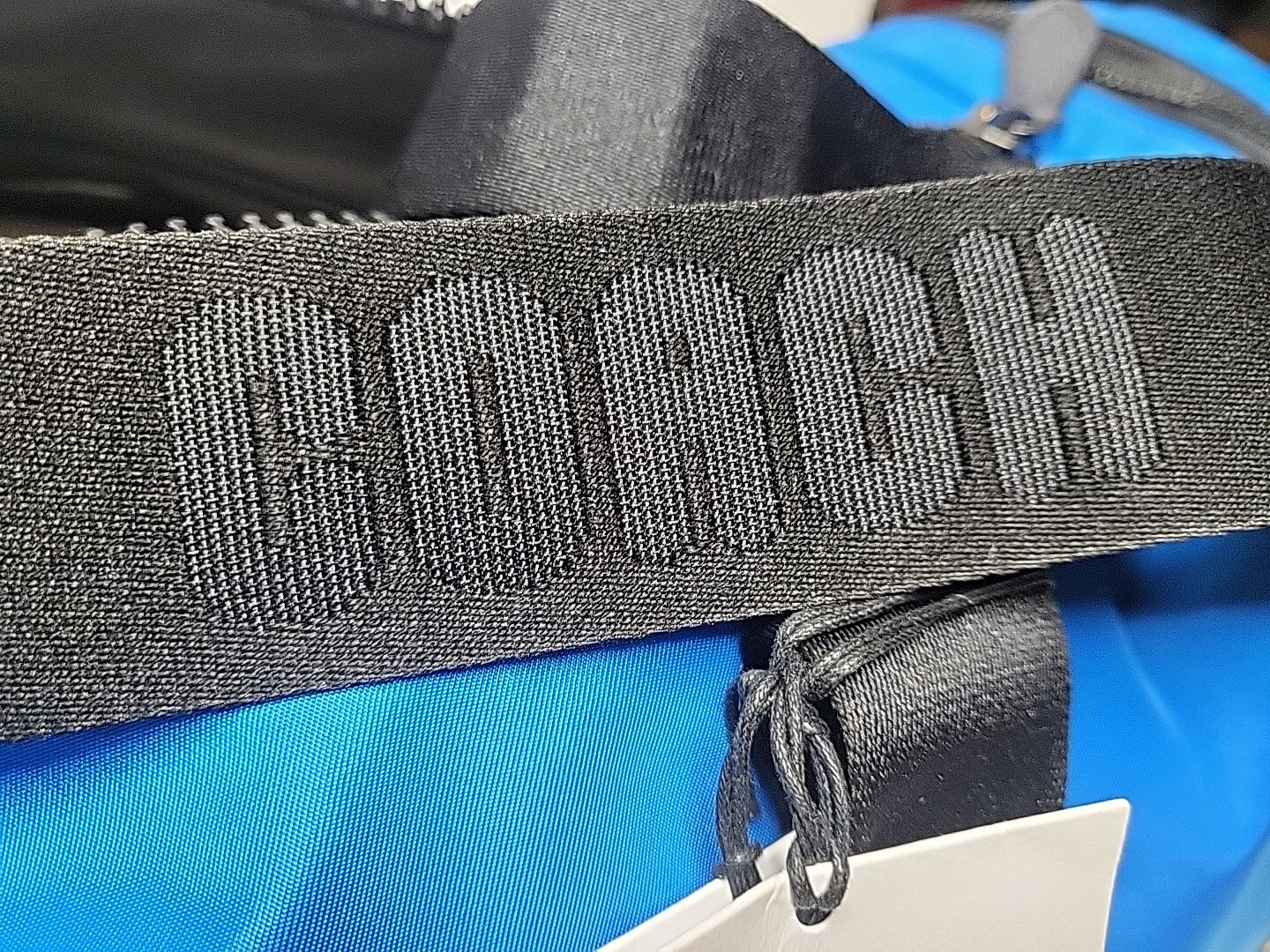 Coach Max Gym Bag Nylon Travel Duffle Bright Blue Black Trim C9835 MSRP $598 NWT