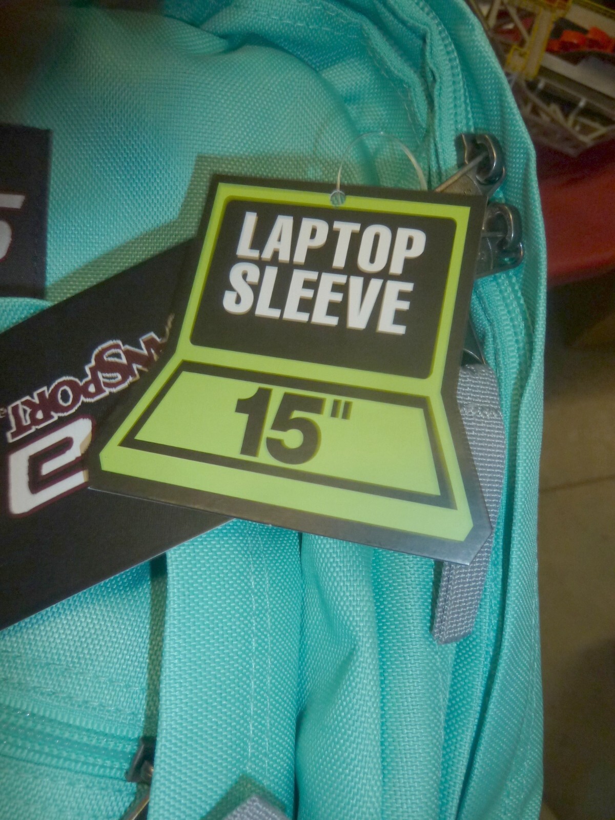 Trans by JanSport 17″ Supermax Backpack w/15″ Laptop Sleeve – Tropical Teal 2605
