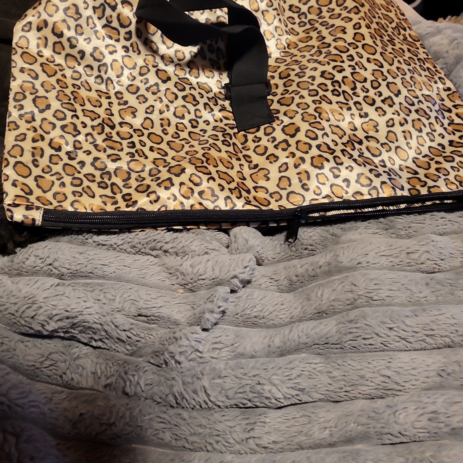 Leopard Print Cloth Travel Bag for dogs/Cats