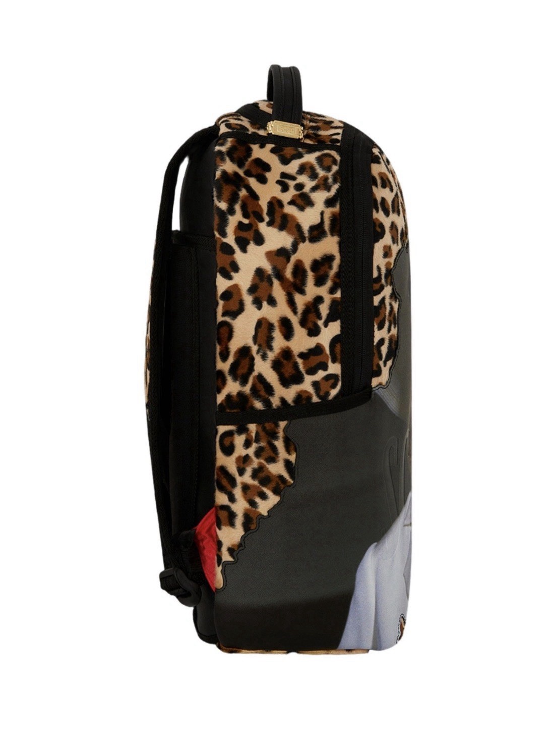 Sprayground Scarface Elvira Leopard Backpack Black Bookbag Large School Bag New