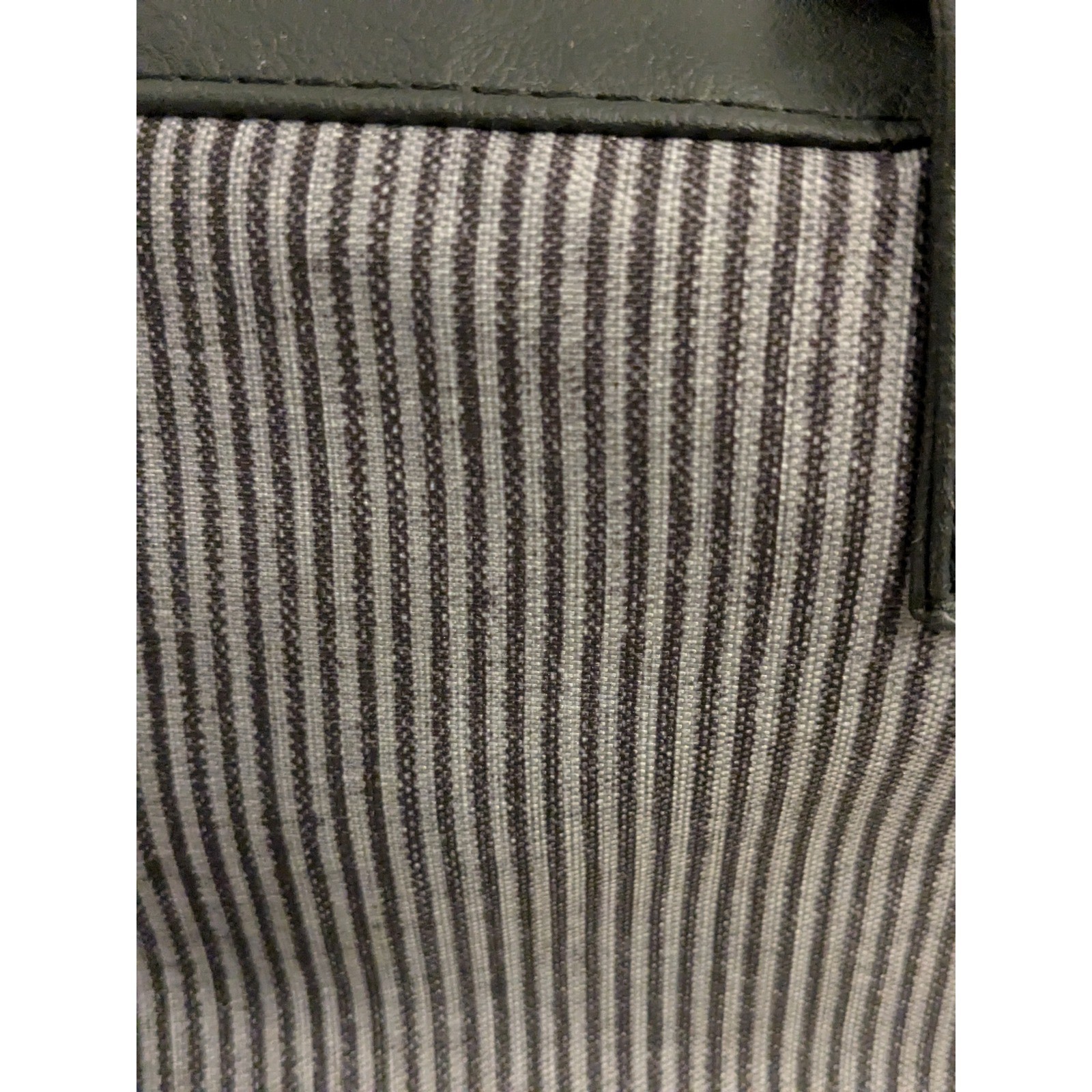 John Varvatos Mono Duffel Bag Men’s Striped Black Travel Gym Carry On Gift Bag