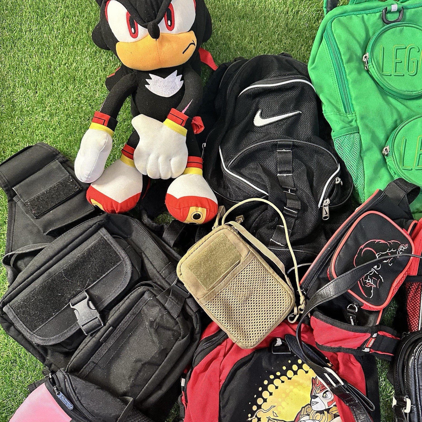 Y2K Reseller Bag 10x Lot 2000s Skater Gamer Backpack Bags Bundle Sonic Nintendo