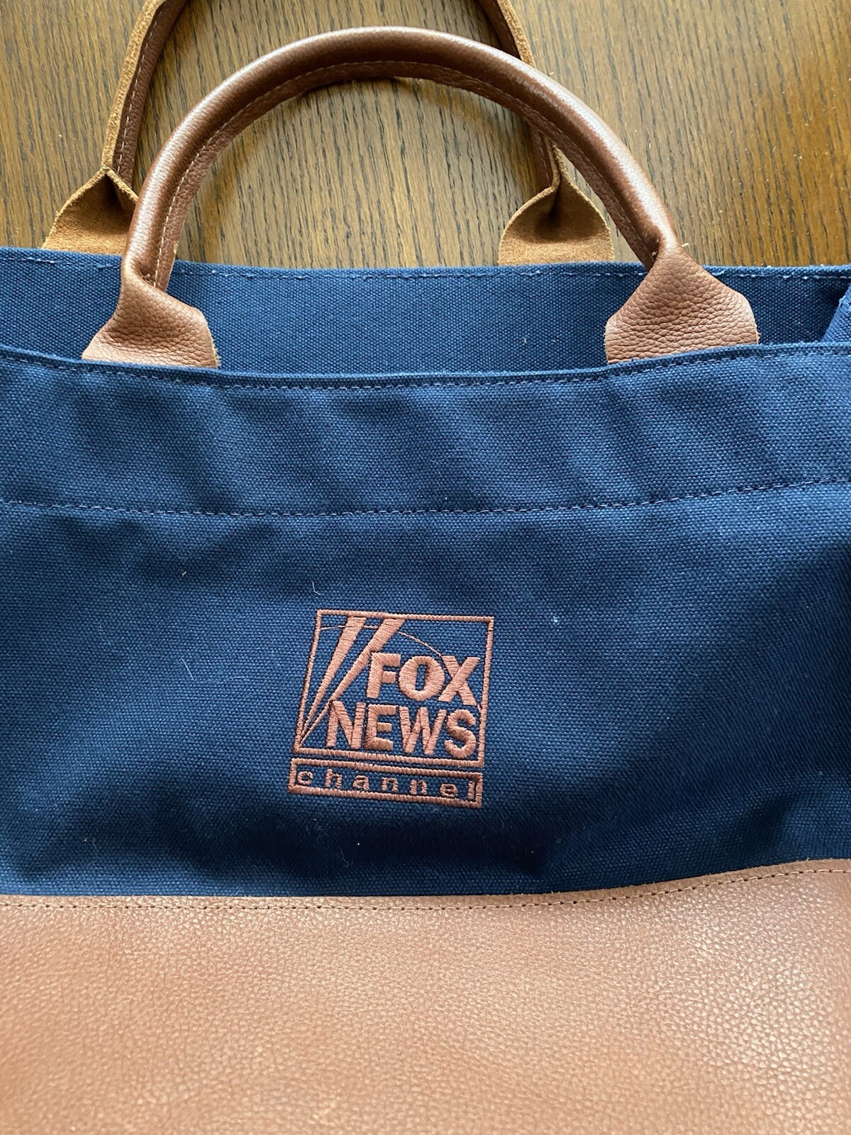 FOX NEWS Boat Tote Canvas Leather Beach Election Collectible Republican Trump