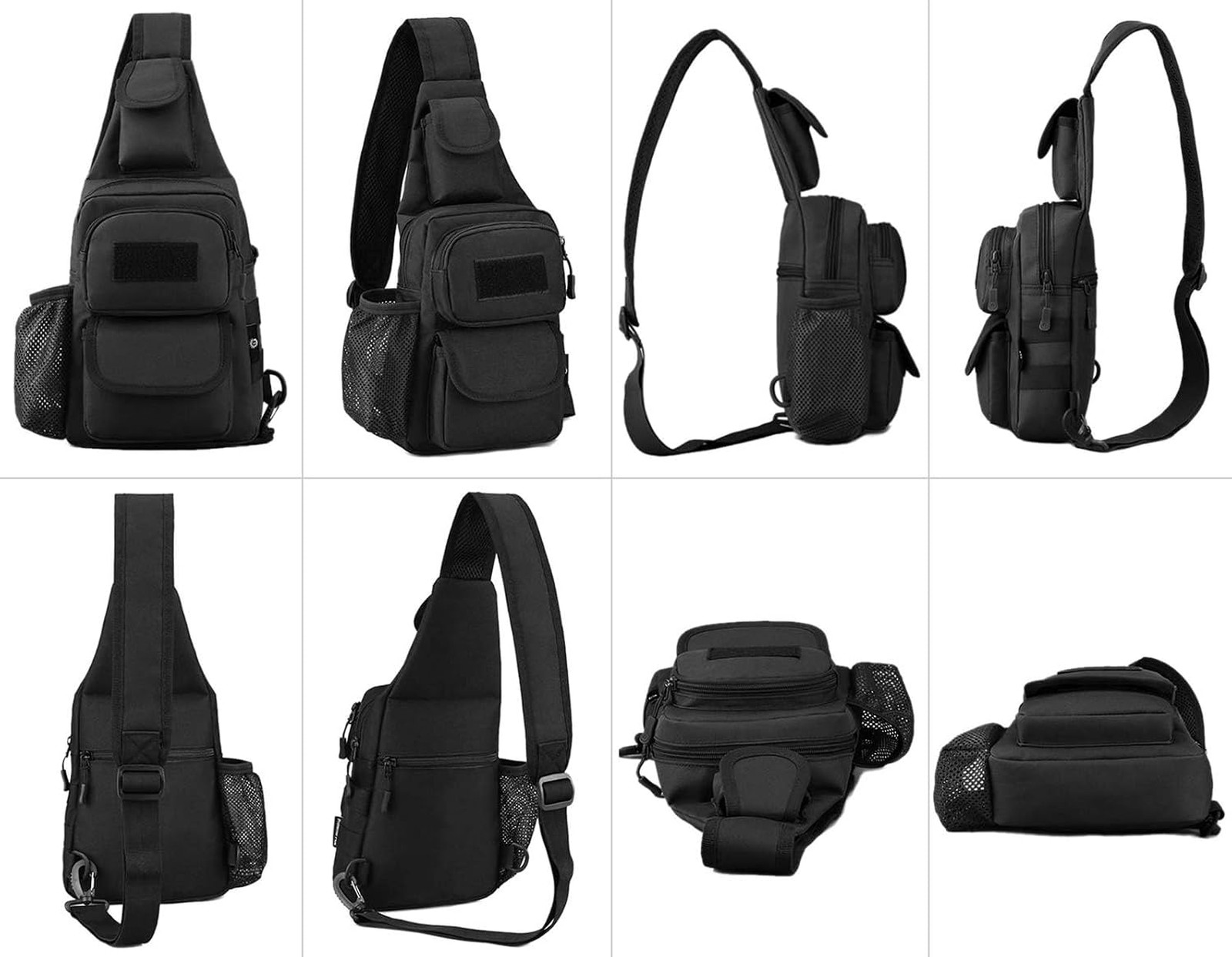 Tactical Crossbody Bag for Men Waterproof Camouflage 20L Chest Shoulder Daypack