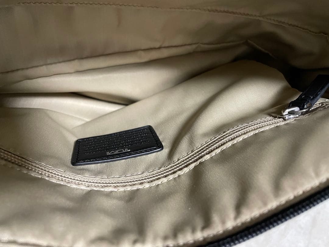 TUMI Lightweight Business Bag Black Gray Two Tone Nylon Leather Mix Edition