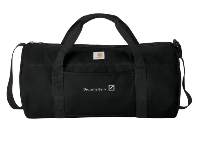 NWT 100% Authentic Deustche Bank NYC Deluxe Banker Bag Duffle Black / Black