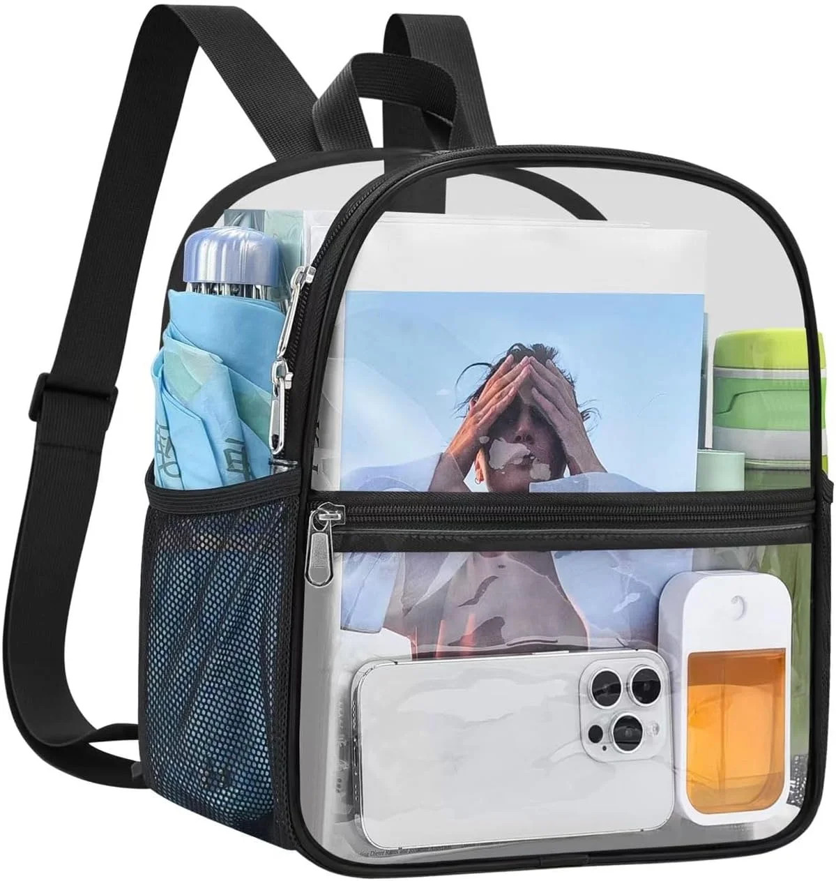 Clear Backpack Stadium Approved 12X11x6, Waterproof Clear Bag, BacktoSchool 2026