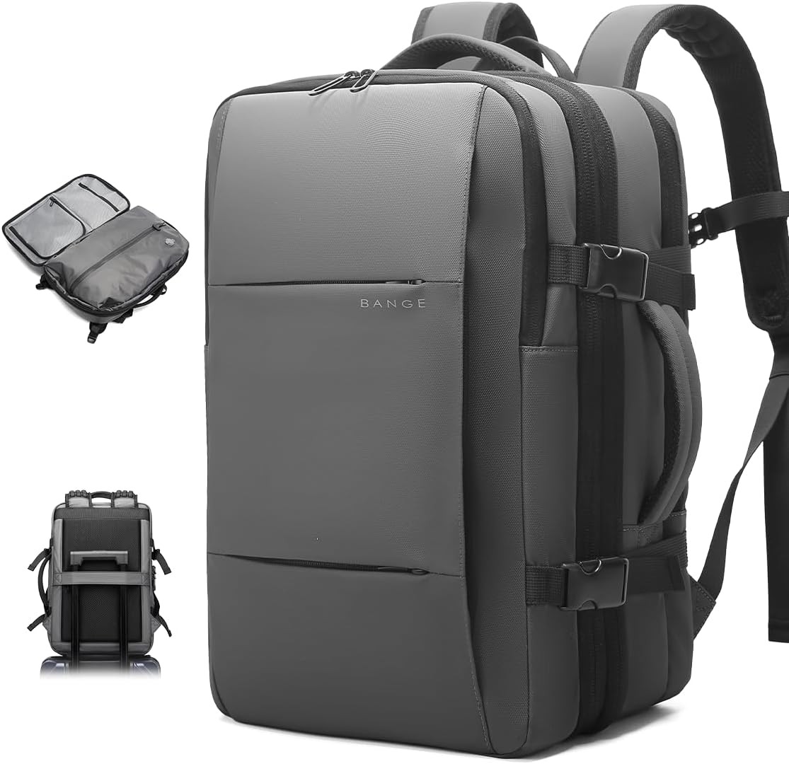 Backpack with Anti-Theft Vacuum Compression Travel Backpack,Expandable Backpa…