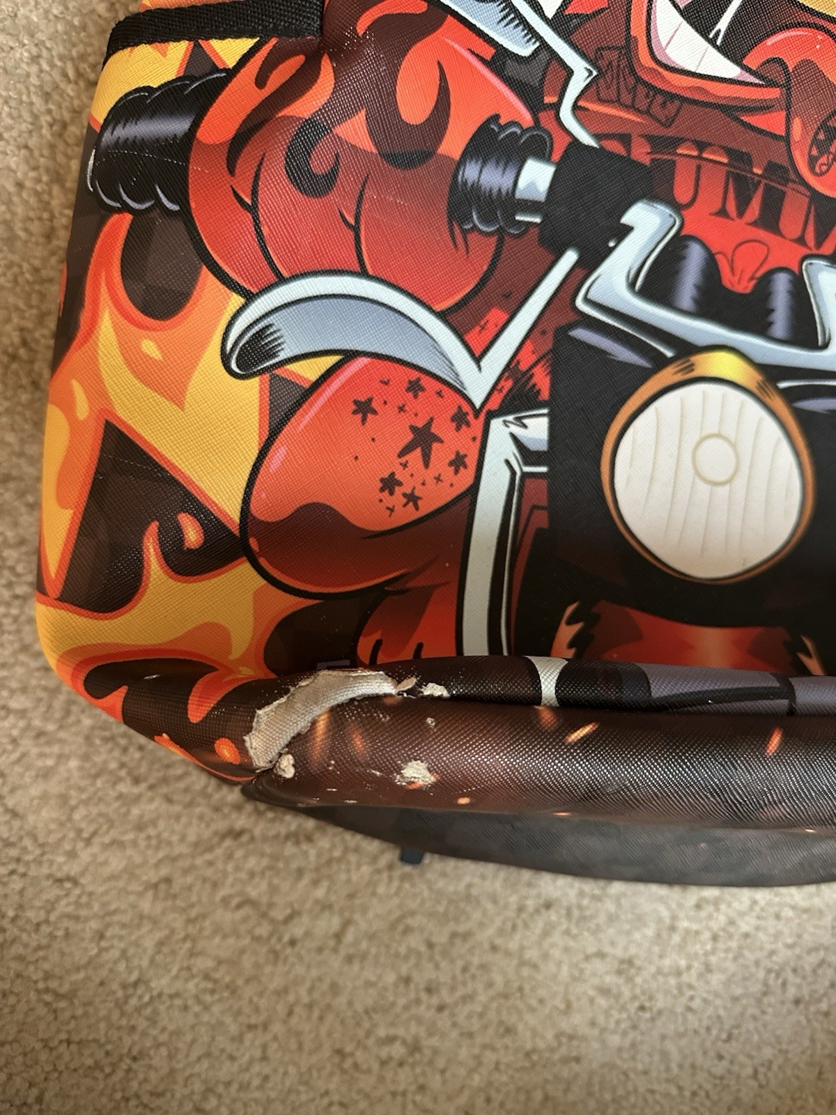 Sprayground Checkered Diablo Backpack Money Bear Gummy Books Bag Motorcycle