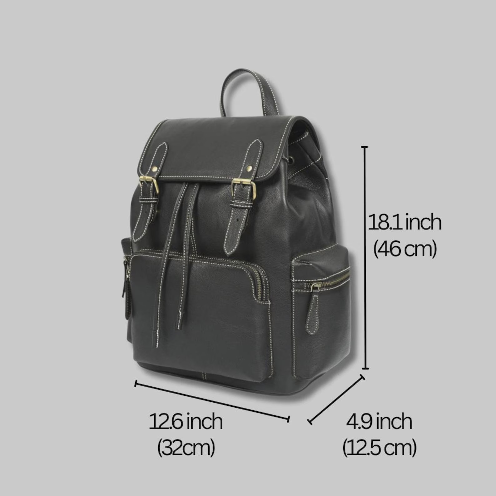 Handmade Leather Backpack – Vintage Full Grain Leather Laptop Backpack 15 Inch,