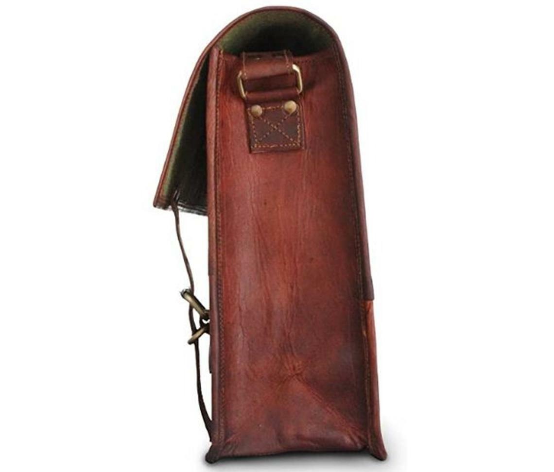 Rustic Genuine Leather Messenger Shoulder Bag Cross Body Satchel Men & women