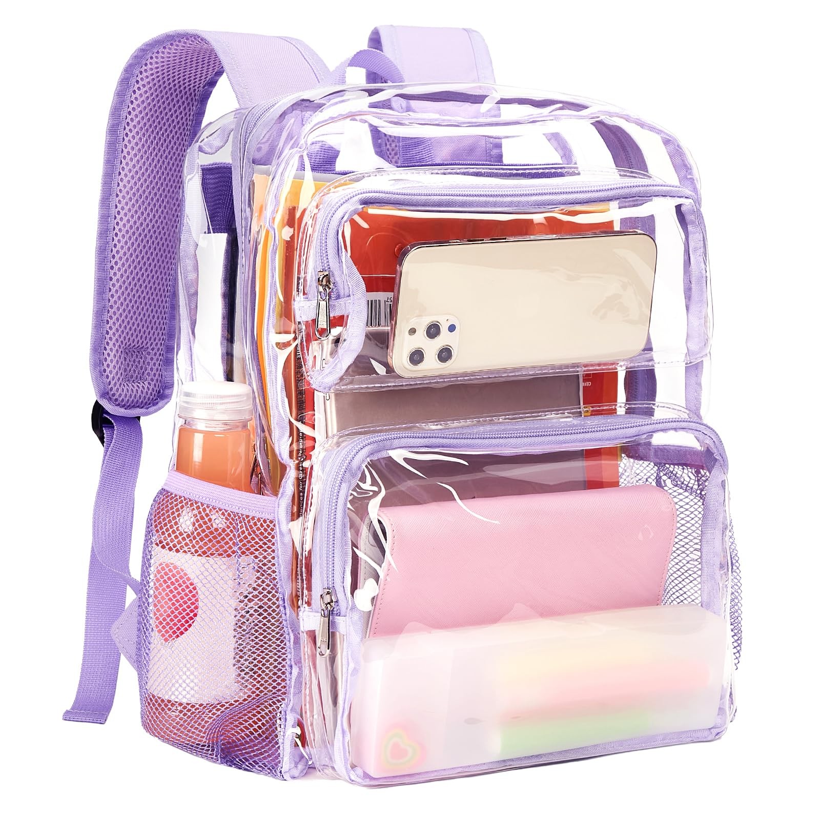 Vorspack Clear Backpack Heavy Duty – Large Clear Bookbag Transparent Backpack…