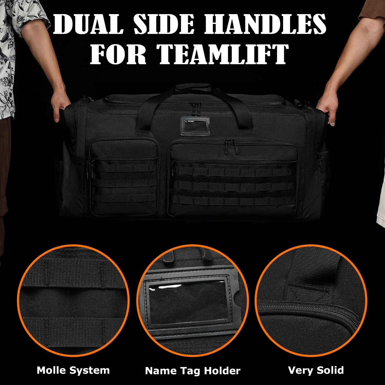 130L Extra Large Duffle Bag for Men, Heavy Duty Duffle Bag for Travel, Large Spo