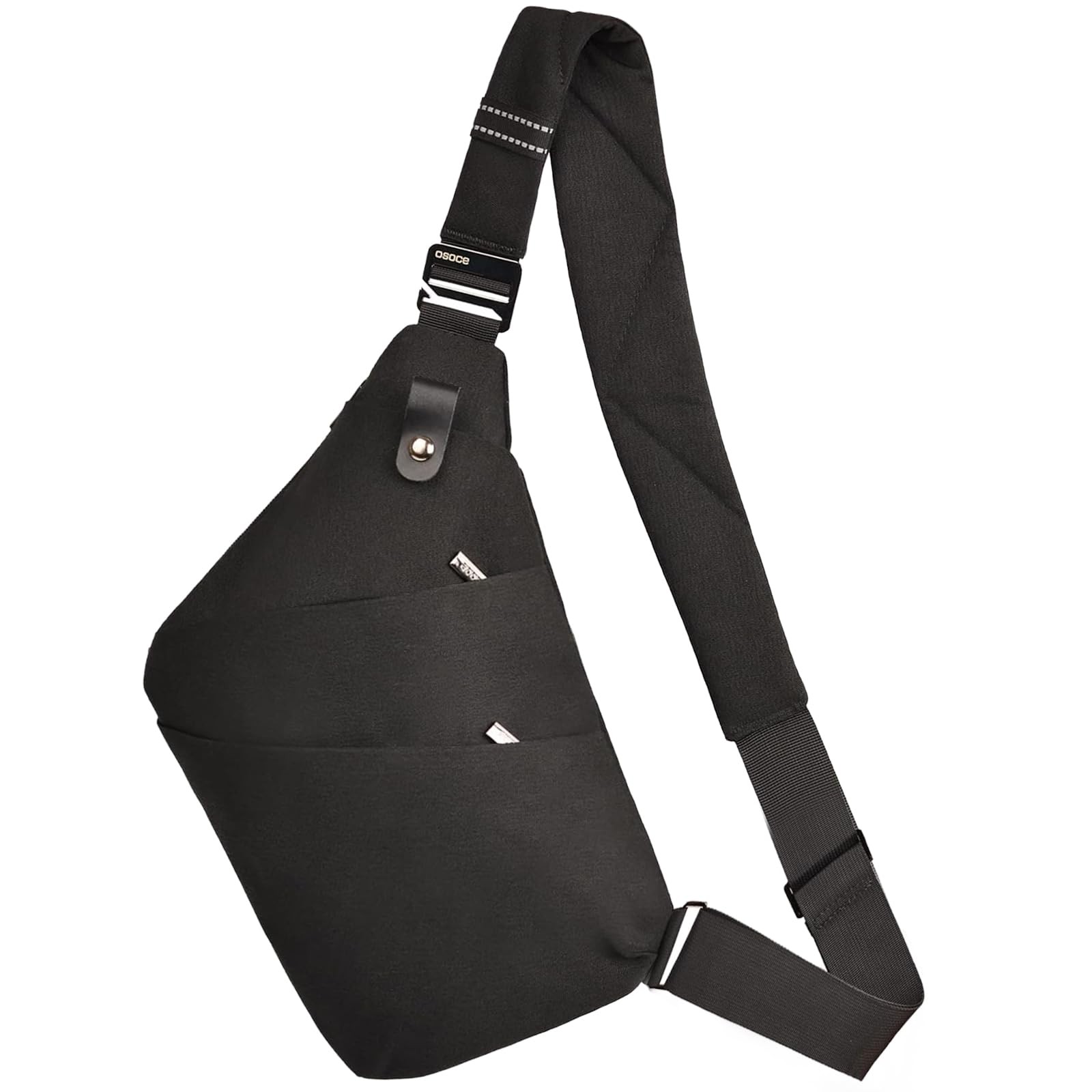 Crossbody Sling Bag, Water-Resistant Anti Theft Chest Pack, Minimalist Commut…