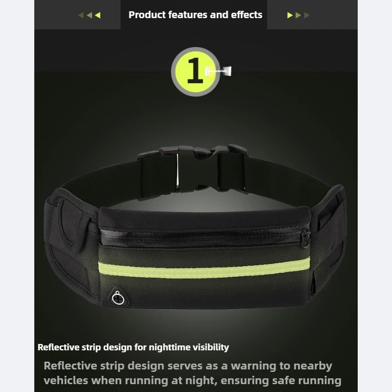 Sports and Leisure Waist Bag, Waterproof and Shockproof, Close Fitting Mobile