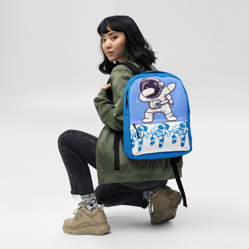 Astronauts Blue Backpack School Bag