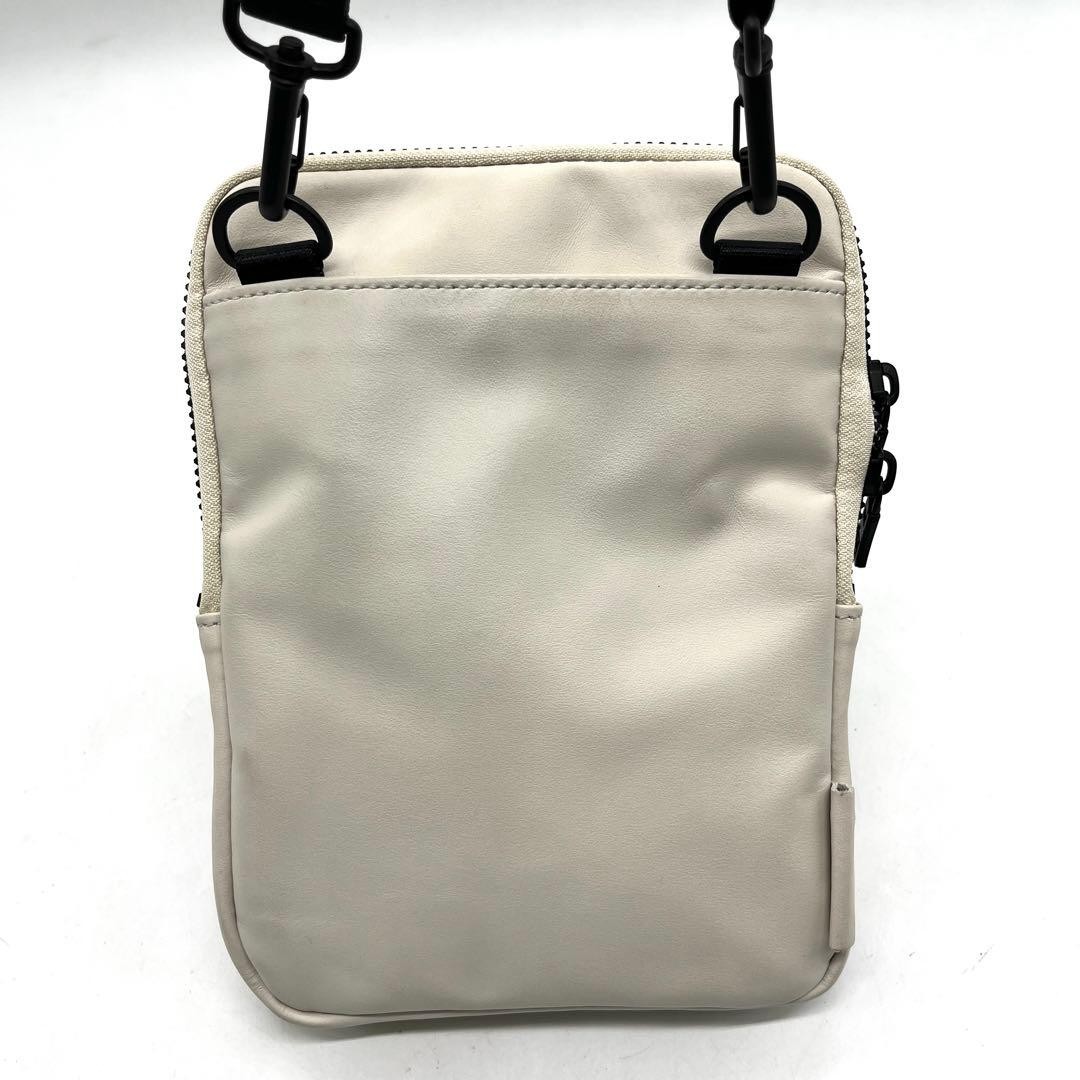 Master-Piece Black Leather Shoulder Bag Men Unisex Travel Business