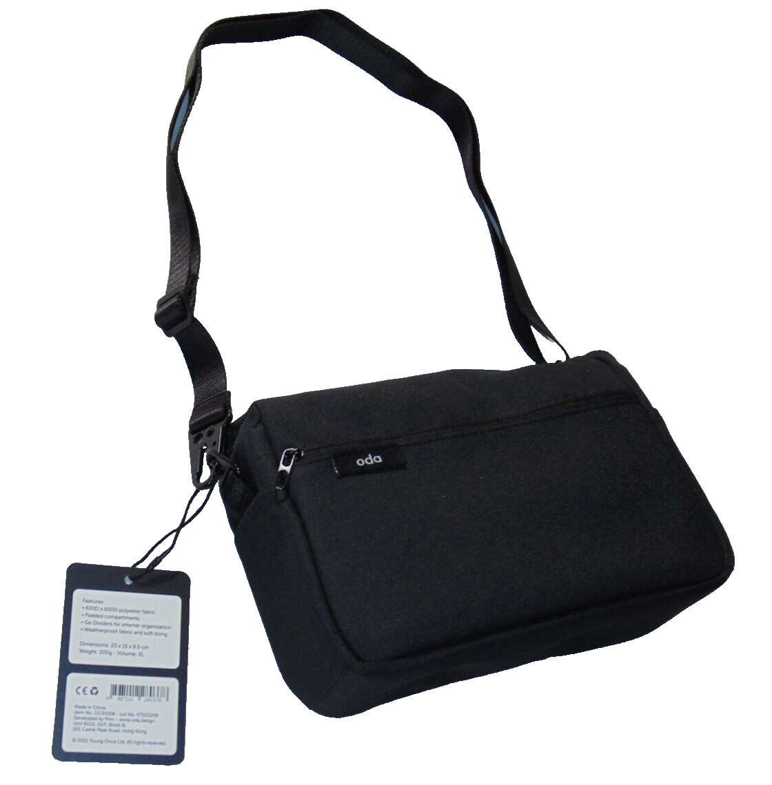 ODA ‘Go Pack’ Kit: Bag & Crossbody/Shoulder Strap – Unisex Design for Him or Her
