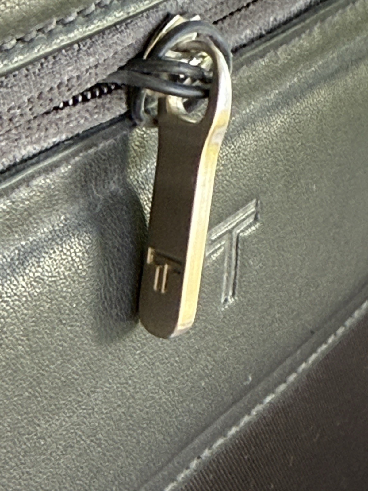 NWT Tumi Formula T Circuit Briefcase 2951DF Leather Nylon Deadstock Complete