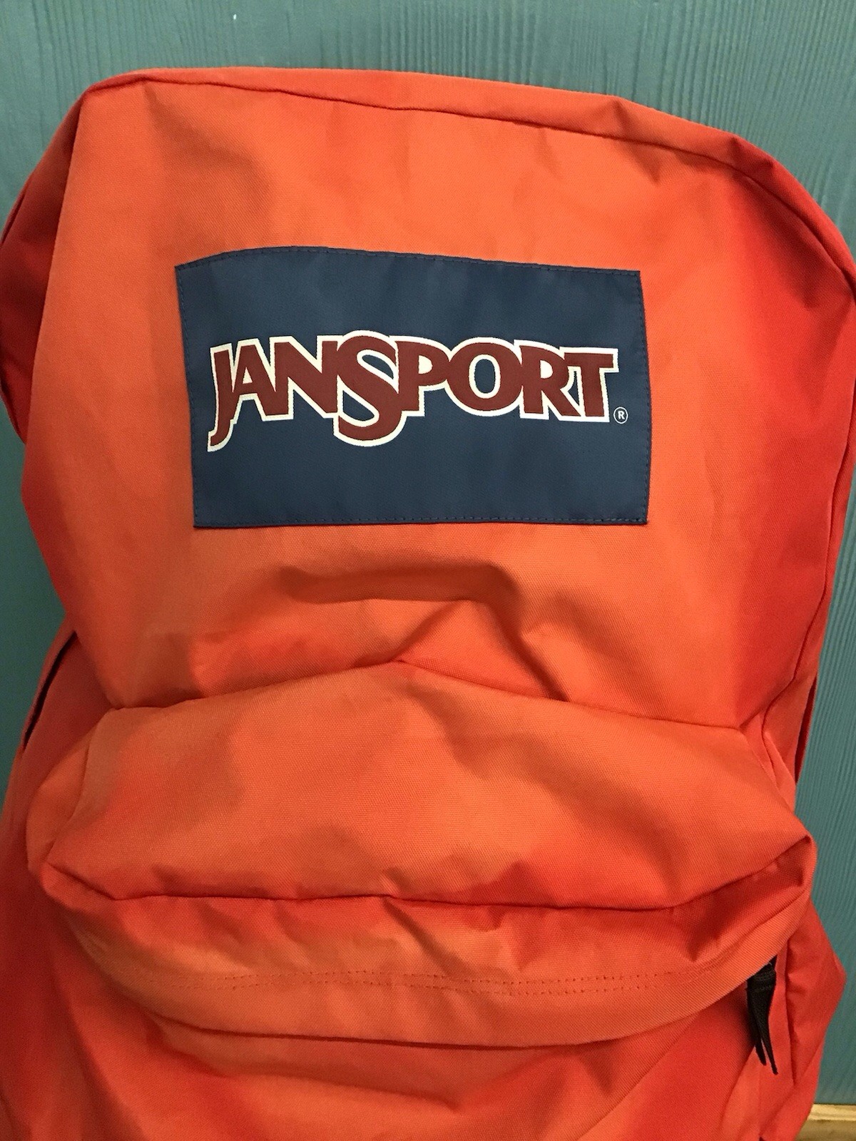 JanSport Red & Black Giant Sized Backpack – Padded Shoulder Straps – Solid – GUC