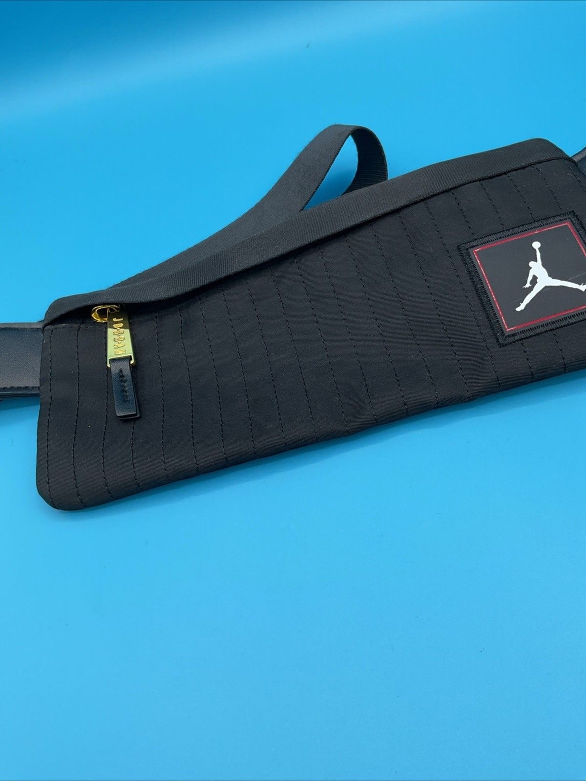 Jordan Monogram Waist Bag (black Crossbody Zipped, Adjustable Strap.EUC