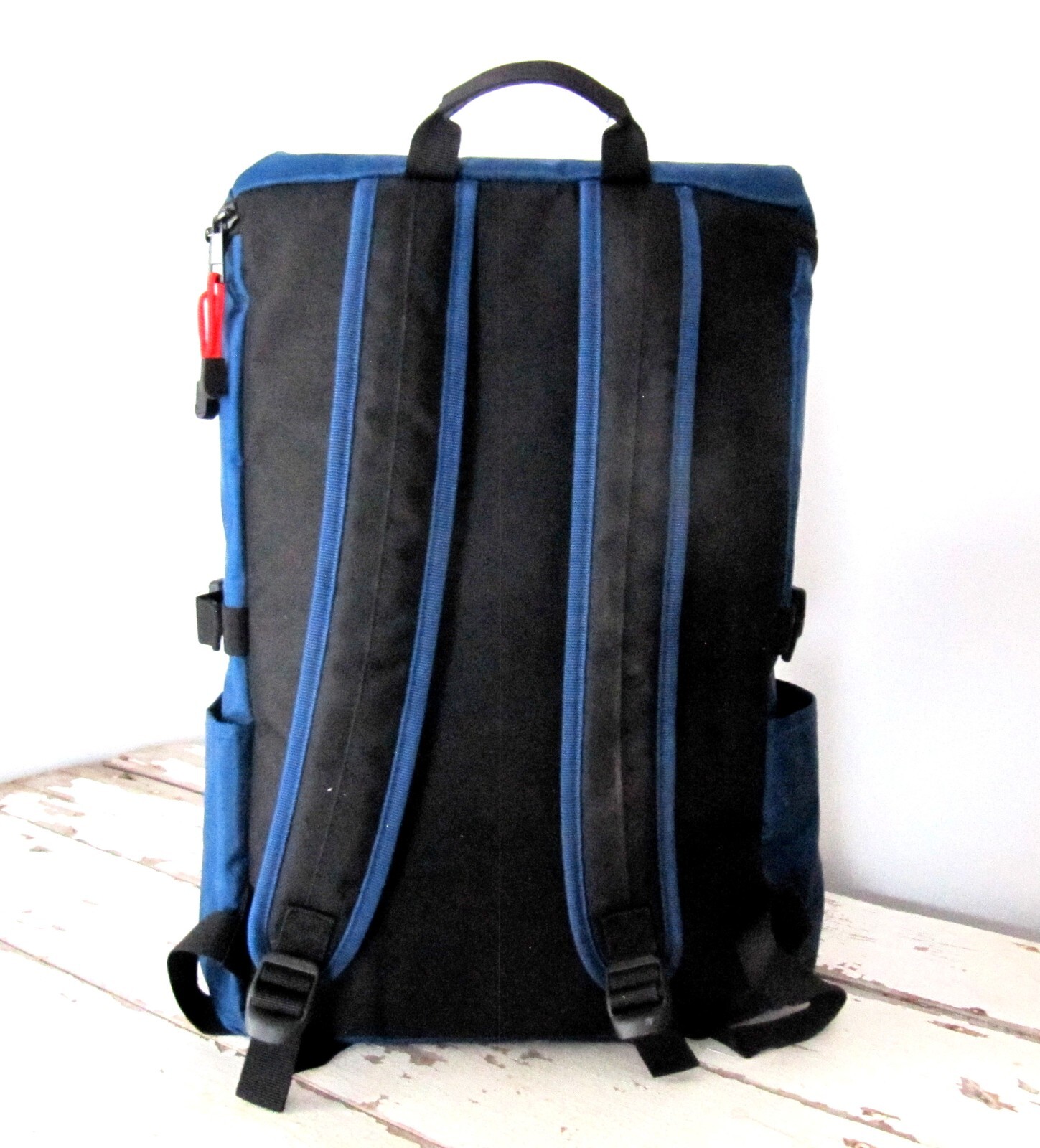 Mad Engine NASA Flight Suit Backpack Blue Ripstop Canvas Astronaut RARE